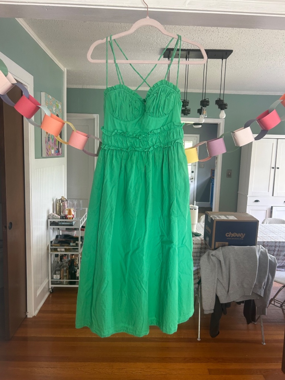 Anthropologie Green Midi Dress - Picture 3 of 3